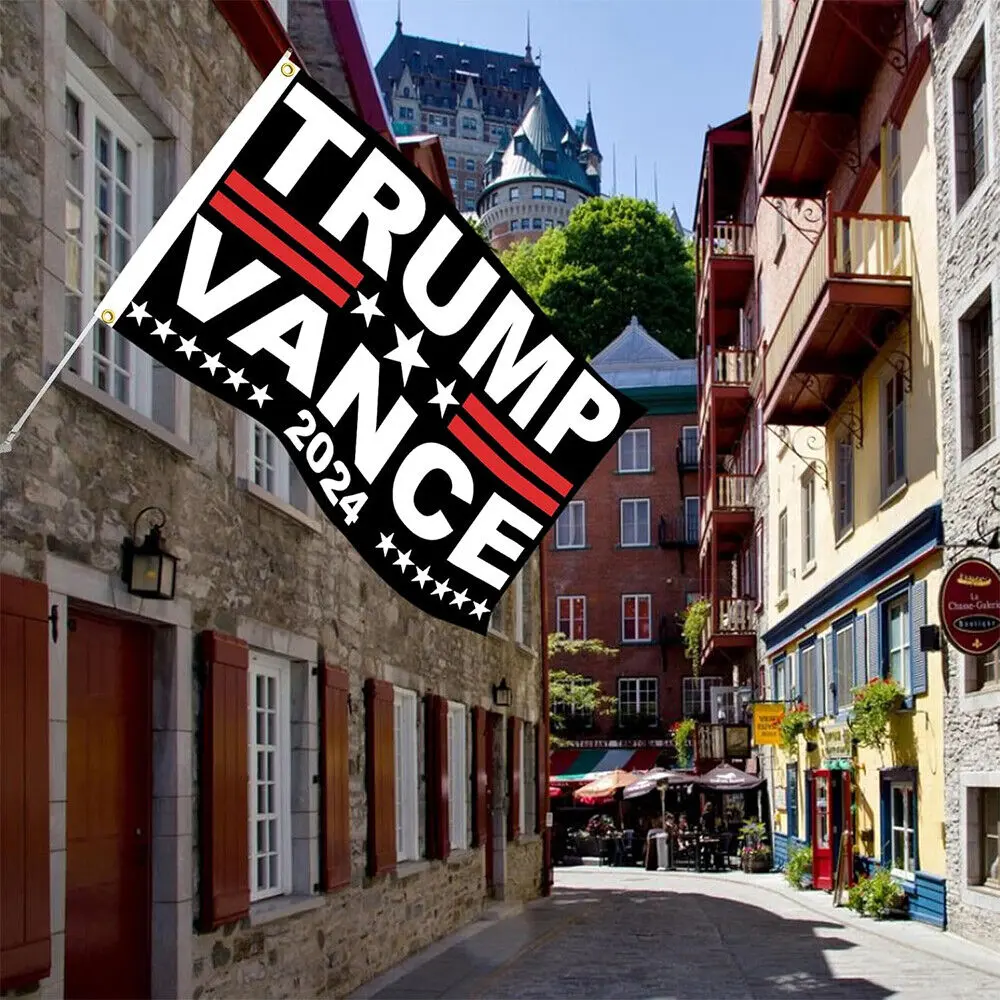 Trump Vance 2024 Flag 3x5 Ft, Double-Sided Polyester Campaign Banner for Outdoor Decor, UV-Resistant Bright Colors with Metal Grommets for Easy Hang