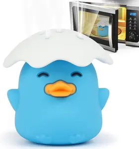Microwave Steam Cleaner, Duck Microwave Cleaner, Just Add Vinegar and Water, Cut Cleaning Time by Half, Kitchen Gifts Accessories Gadgets (Blue)