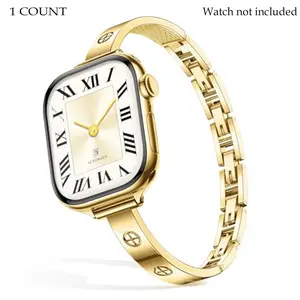 Elegant Chain Strap for Women, Adjustable Durable Metal Band, Compatible with Apple Watch Series Ultra/se/1-11, Smartwatch Strap, Smart Watch Straps