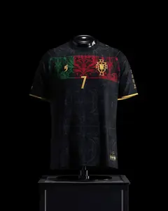 Vintage No. 7 Football Jersey, Premium Black Gold Athletic Shirt, Retro Soccer Fan Apparel, Streetwear Sportswear Top