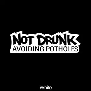 Not Drunk Car Sticker, Funny Car Decorative Sticker, Car Exterior Decoration Accessories for Car, Luggage, Plastic Surface, Sticker For Cars