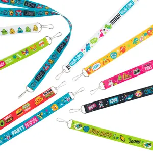 34" Bulk 100 Pc. Everyday Fun Nylon Breakaway Lanyard Assortment