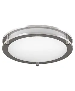 Brilli 13"W 1-Light LED "Get in Sync" Day-to-Night Circadian Flush Mount Light Fixture