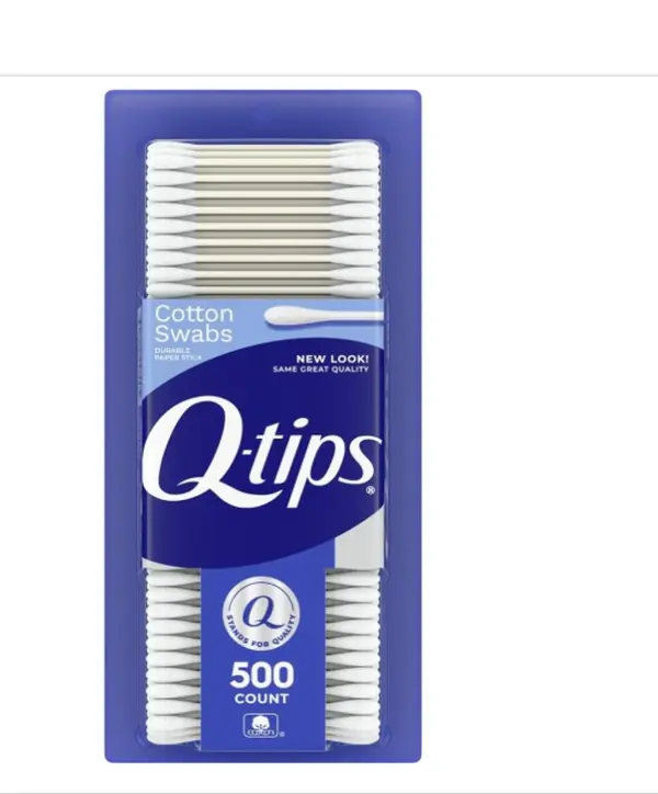 Q-tips Cotton Swabs, Original, For Home, First Aid and Beauty, 100% Cotton, 500 Count