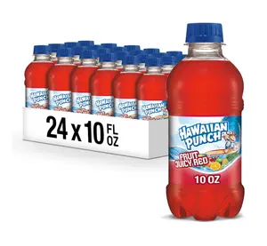Hawaiian Punch Fruit Juicy Red Fruit Juice Drink, 10 Fl Oz Bottles, 24 Count (4 Packs Of 6), Ready-to-drink, On-the-go, Caffeine-free, Carbonation-free, Gluten-free, Excellent Source Of Vitamin C