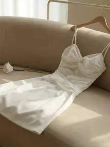 Spring Summer Women's Unique Design Fashion New Sexy Cross Twist Hollow Out Backless Fitted Dress, A-Line Sleeveless Casual Party Wear Womenswear