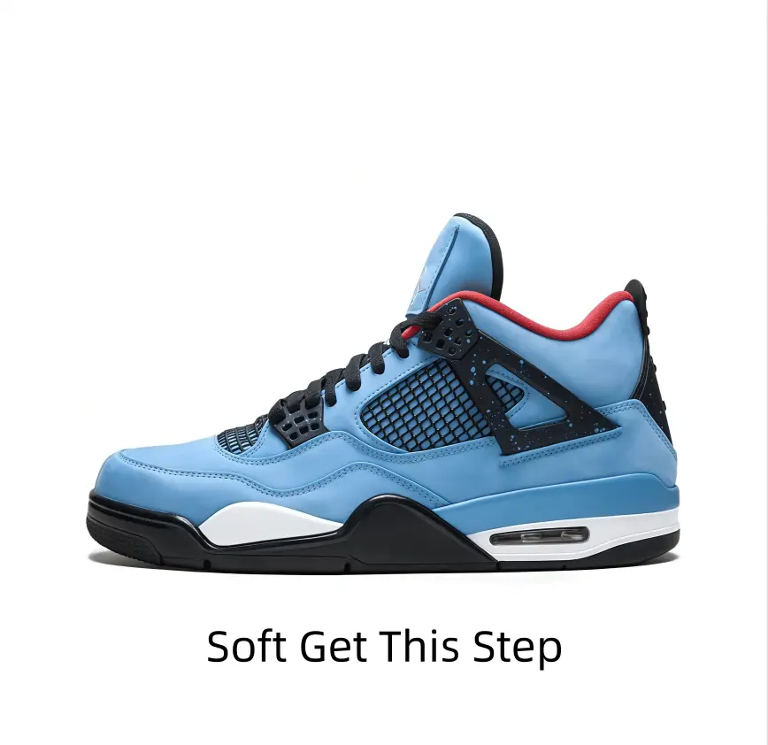 Classic vintage leather basketball trainers, blue black red color matching, breathable mesh panel, stylish casual sneakers for men women daily outfit