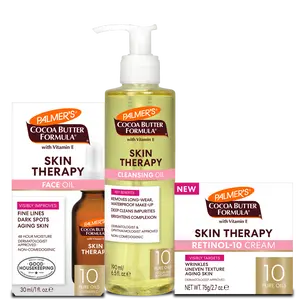 Palmer's Cocoa Butter Formula Skin Therapy Face Care Bundle with Cleanser, Face Oil and Cream for Hydrating and Anti-Aging