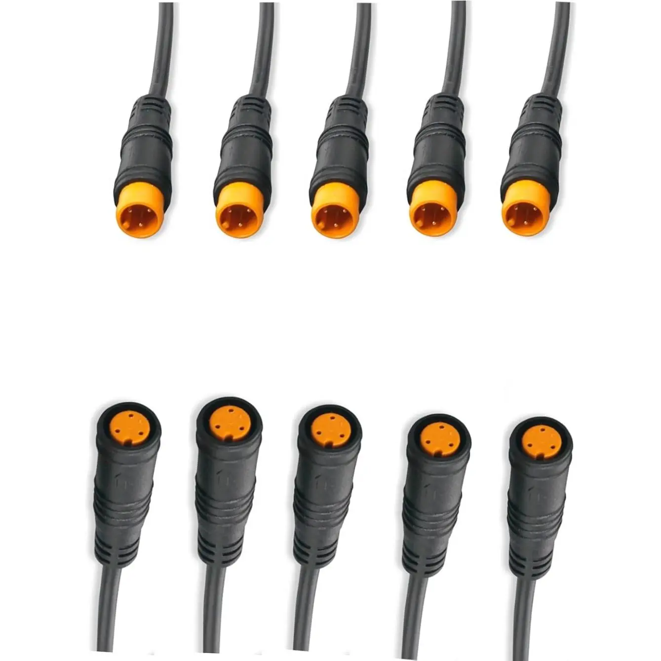 4Pin 3pin 2pin Female Waterproof Cable Bike Extension Connector