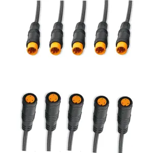 4Pin 3pin 2pin Female Waterproof Cable Bike Extension Connector