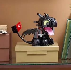 READ SHIPPING POLICY BEFORE ORDER black dragon building blocks Enlightenment building blocks EducationalToy,Best Gift Toy, Desktop AssemblyOrnaments for Home & OfficeDecoration children toy