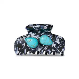 ONYX TURQUOISE MINI MOI TOI CLAW CLIP