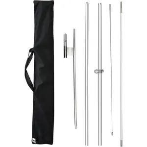 Flag Pole Kit for Swooper Flag 8FT, Swooper Flag Pole Kit with Ground Spike for  Flags