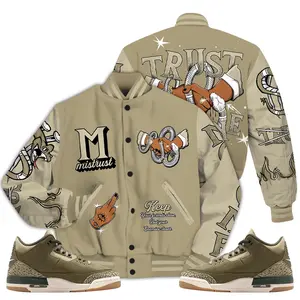 3 Family Affair Varsity Jacket, Family Affair 3s Letterman Jackets, Trust No One Got Em Unisex T-Shirt To Match Sneaker Style Urban Outfit Casual Fabric Womenswear Athletic