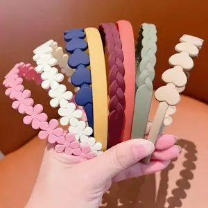 Non-Slip Braided Heart Flower Hair Hoop