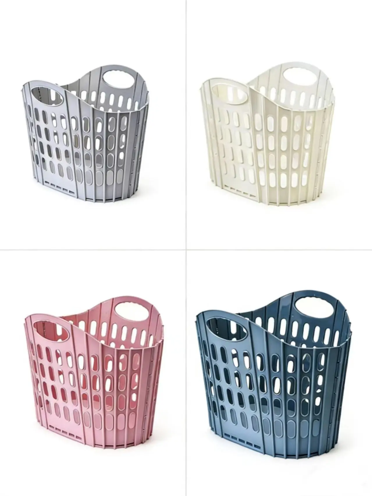 Collapsible Laundry Hamper with Wall Mount, Handles - High-Capacity, Breathable & Durable Home Organizer with Fold-Flat Functionality, Flexible Storage Options for Bathroom