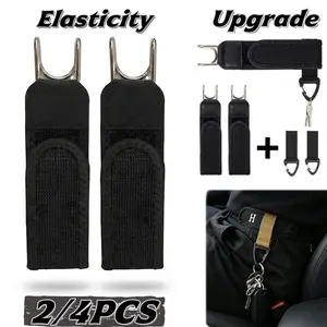 Upgraded No Buckle Iron Hook Elastic Belt | Invisible Waist Tightener For Baggy Jeans With Key Holder For Men Women,Adjustable Pants Waist Fixer With Key Clip,Key Holder For Jeans Slacks Work Driving,boyfriend birthday、mens、Womens、teacher gift