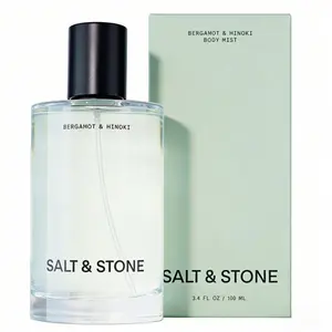 Salt & Stone Bergamot Hinoki Body Mist 100ml, Lightweight Fresh Natural Scent for Men & Women
