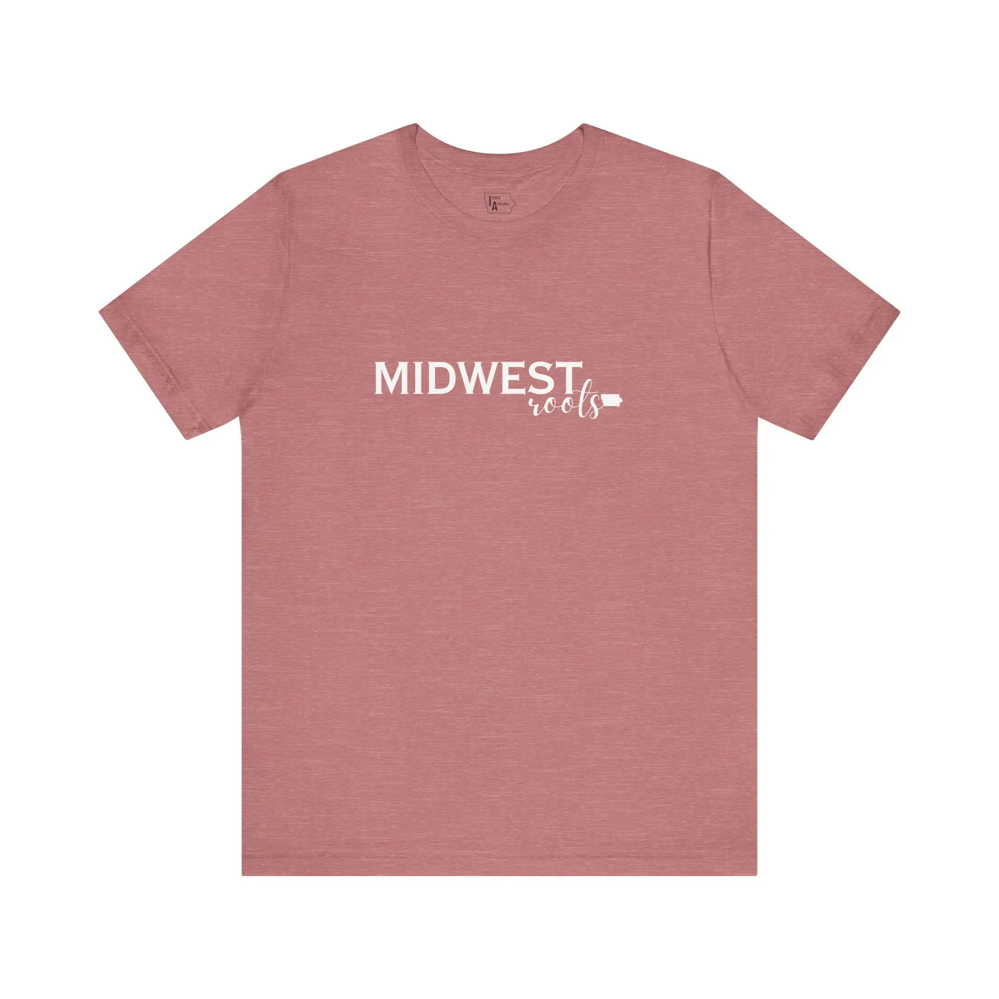 Midwest Roots Iowa Tee Classic Crew Neck Top Shortsleeve