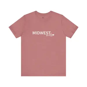 Midwest Roots Iowa Tee Classic Crew Neck Top Shortsleeve