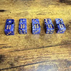 Sodalite Six-Side Dice (Pair of 2)