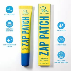 Zap Patch Serum by Pure Daily Care - Salicylic Acid & Willow Bark Extract for Fast-Acting Spot Care, Calming & Smoothing, Invisible Peel, Daily Use