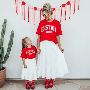 Besties Mommy and Me Matching Shirts or Sweatshirts, Toddler and Baby Girl First Mothers Day Outfit, Mom Daughter Shirts,