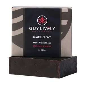 Black Clove Men's Soap: Antioxidant Deep Cleanse, Luxurious Scent, Smooth Comfortable Skin
