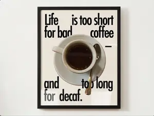 Vintage Coffee Poster, Coffee Print, Retro Print, Coffee Bar Art, Typography, Vintage Ad Print, Espresso Machine Print