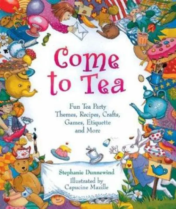 Used Paperback Book - Stephanie Dunnewind's English Illustrated Guide: Tea Party Themes, Recipes, Crafts, Games, Etiquette, Decorations, Invitations + Fairy Tea, Mad Hatter, Garden Party Content for Holidays, Party Decorations