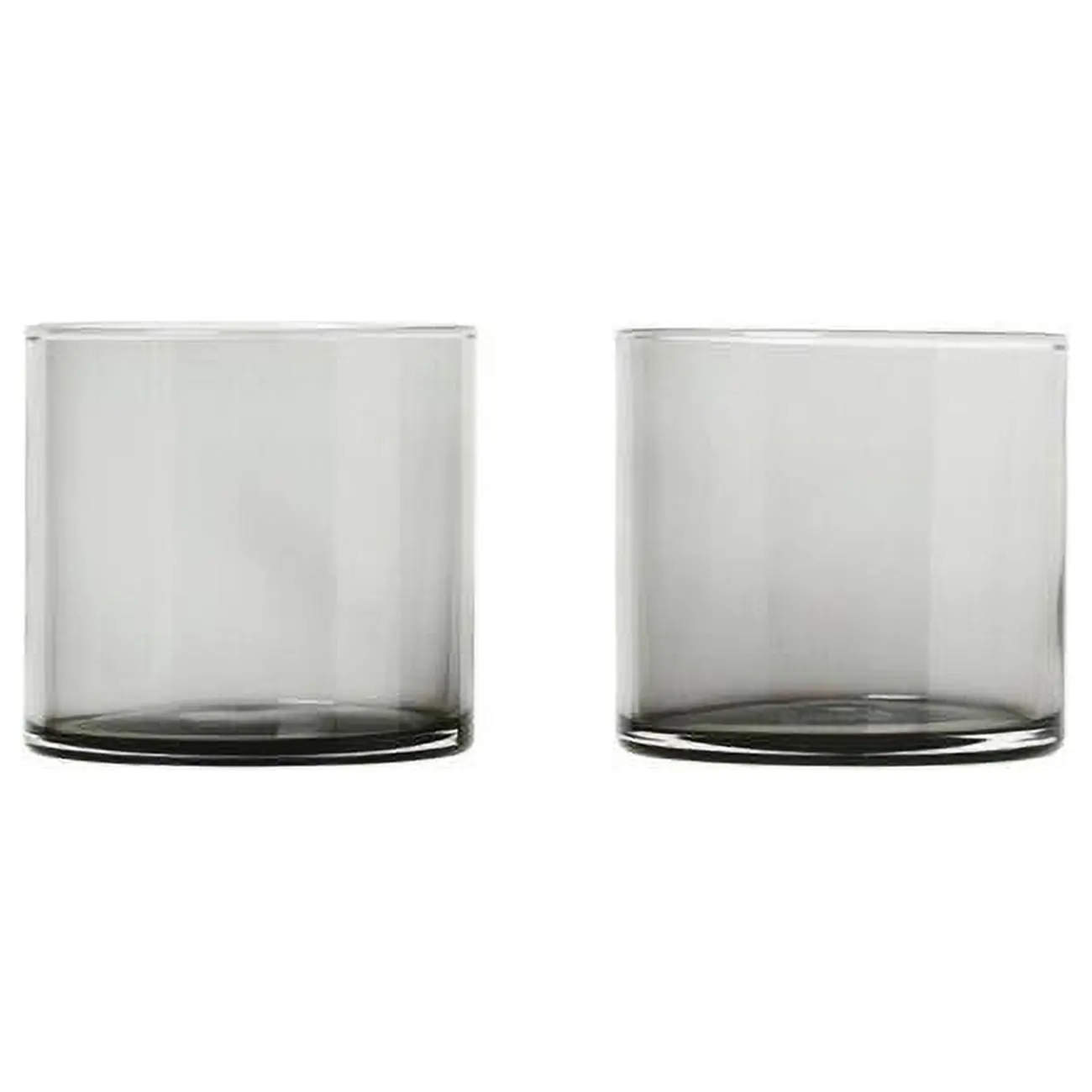 Blomus 63915 Mera Lowball Drinking Glasses - 7 oz, Smoked Gradient, Set of 2, Glassware Drinkware, Kitchen Drinkware Gear