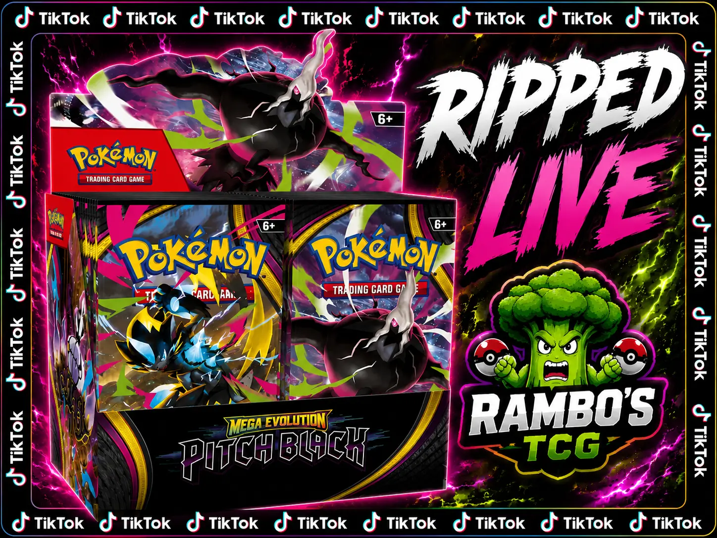 Pitch Black Booster Box Ripped Live