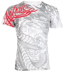 ARCHAIC Mens Short Sleeve DRAGON RAGE Crewneck T-Shirt Cotton Menswear