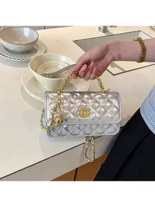 Women's Fashion Solid Color Chain Bag, Stylish and Durable Design, Perfect for Daily Use, Trendy Accessory, Elegant Handbag, Casual Crossbody Bag