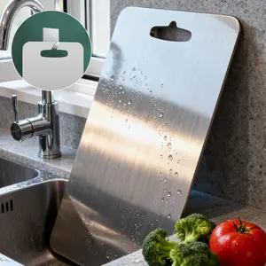 Cutting Boards for Kitchen Double Sided Non Toxic for Meat/Vegetables, Hygiene Durable Dishwasher Safe Metal Chopping Board Extra Large, mothersdaygift#Summervibes
