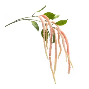 212 MAIN Pink Amaranthus Artificial Flower Stems, 4-Piece Set of 53-53.25 in Plastic & Polyester Decorative Home Decor Ornaments Plants