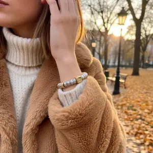 HAN Gilded Cubic Zirconia Retro Fashion Constellation Bracelet for Daily & Party Wear Unisex Gift All Seasons Jewelry