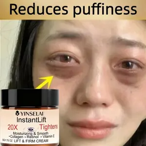 Instant Firming Eye Cream, Anti-Wrinkle & Fine Line Reducer, Peptide Collagen Formula, Bee Venom, 20x Tightening Effect, Skincare Booster