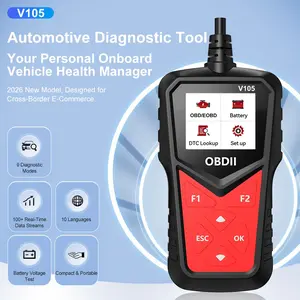 Car Fault Detector Obd with Display, Code Reader Scanner Tool, Fault Reader Obdii Obd2, Abs Enclosure, Model V105