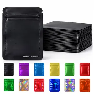 50 Pack Small (4" x 5") Decorative Foil Packaging Pouches  – Assorted Color Options