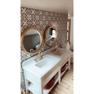 1:24 Scale Gold Round Mirror