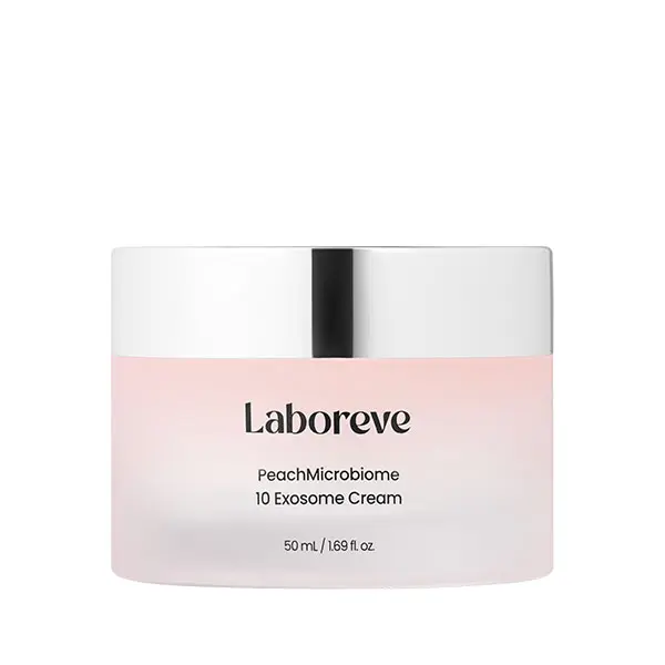 Laboreve PeachMicrobiome 10 EXOSOME Cream - Face Moisturizer with 10 Million Exosomes, 3% Niacinamide & 5% Squalane, Glass Skin Finish, Barrier Support Cream for Sensitive Skin, Korean Skincare (50ml, 1.69 fl oz)