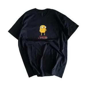 Tricou Cainele Jake Adventure Time Vintage Funny Graphic Tee - Unisex Menswear & Womenswear - Streetwear Tops - Casual Cotton Crewneck Shortsleeve Tshirt