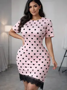 Polka Dot Lacy Dress