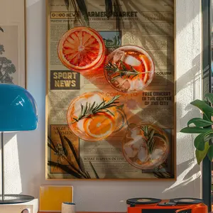 Trendy Wall Art, Psychedelic Poster, Aesthetic Vintage Poster, Trippy Wall Art, Typography Print, 70s Art, Newspaper Poster, Retro Magazine