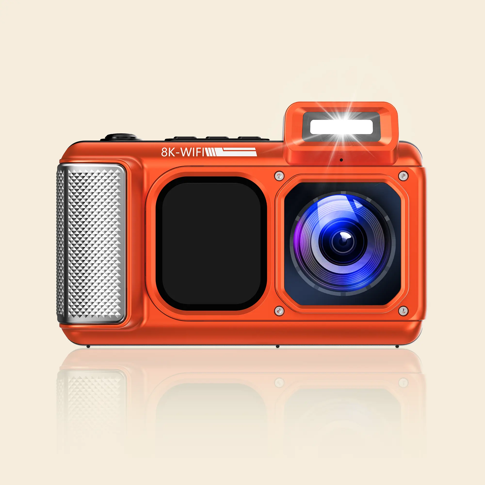 Maxmango V08Pro 8K WiFi 15m/49FT Underwater Digital Camera Dual-Screen Waterproof Camera