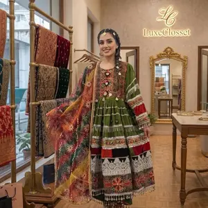 Afghan Bridal Dress: Traditional Kuchi Nikkah Gown