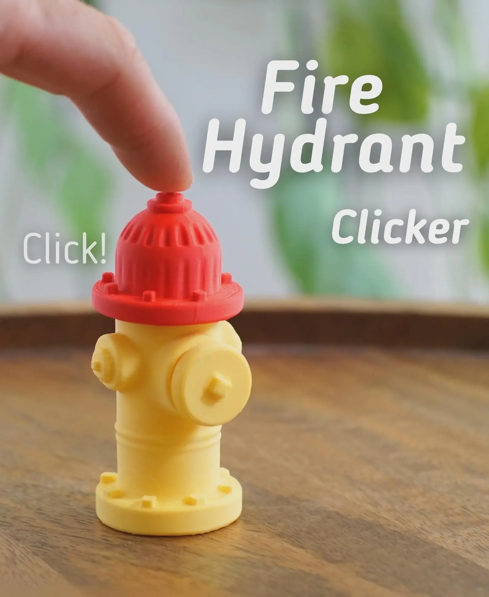 Fire Hydrant Fidget Clicker| Unique Fidget Toy for Stress Relief | Cute Desk Toy Gift for Firefighter Fans