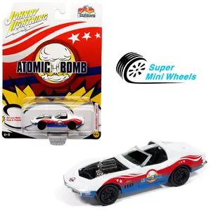 Johnny Lightning 1:64 1969 Chevrolet Corvette - Atomic Bomb - Pop Culture
