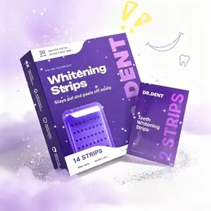 DR.DENT Tooth Whitening Strip-14 | Second Generation Technology | Easy to Apply and Peel off | Safe for Enamel
